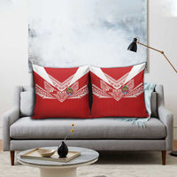 Tonga Rugby Pillow Cover Ngatu Motifs and Pacific Patterns