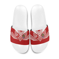 Tonga Rugby Slide Sandals Ngatu Motifs and Pacific Patterns