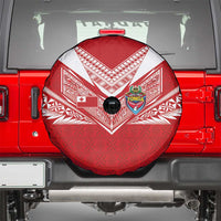 Tonga Rugby Spare Tire Cover Ngatu Motifs and Pacific Patterns