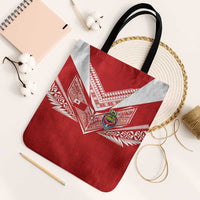 Tonga Rugby Tote Bag Ngatu Motifs and Pacific Patterns
