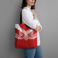 Tonga Rugby Tote Bag Ngatu Motifs and Pacific Patterns