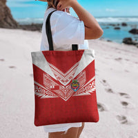 Tonga Rugby Tote Bag Ngatu Motifs and Pacific Patterns
