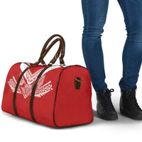 Tonga Rugby Travel Bag Ngatu Motifs and Pacific Patterns