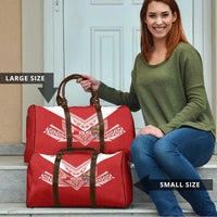 Tonga Rugby Travel Bag Ngatu Motifs and Pacific Patterns