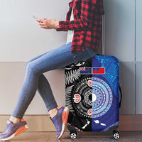 Samoa and Aotearoa Together Luggage Cover Tatau Art Tattoos-Taniko and Maori with Fern