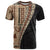 Samoa Siapo Motif Half Style T Shirt Brown Version