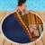 Samoa Siapo Motif Half Style Beach Blanket Colorful Version