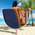 Samoa Siapo Motif Half Style Beach Blanket Colorful Version