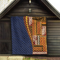 Samoa Siapo Motif Half Style Quilt Colorful Version