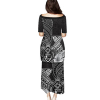Guam Latte Stone Chamorro Culture Puletasi Tapa Pattern LT03 - Polynesian Pride