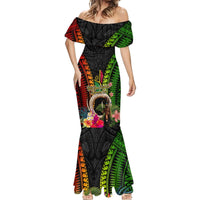 Vanuatu Independence Day Mermaid Dress Boars Tusk and Melanesian Warrior Indipendens Dei LT03 - Polynesian Pride
