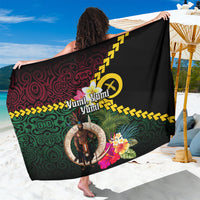 Vanuatu Indipendens Dei Sarong Boars Tusk and Melanesian Warrior Hibiscus