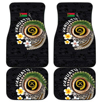 Vanuatu Independence Day Car Mats Melanesian Tribal Pig Tusk with Tropical Plants