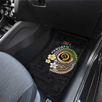 Vanuatu Independence Day Car Mats Melanesian Tribal Pig Tusk with Tropical Plants