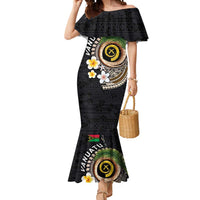 Vanuatu Independence Day Mermaid Dress Melanesian Tribal Pig Tusk with Tropical Plants