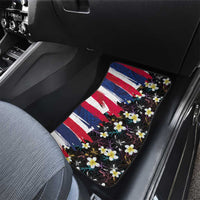 Hawaiian Flag Day Car Mats Tropical Flowers and Leaves