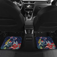 Australia and New Zealand Car Mats Merry Christmas-Tuatara and Koala with Plants Xmas Style