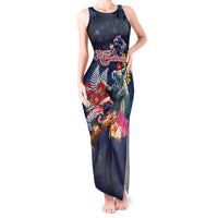 Australia and New Zealand Tank Maxi Dress Merry Christmas-Tuatara and Koala with Plants Xmas Style