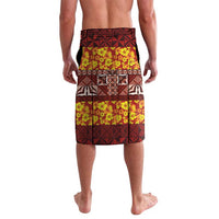 Samoa Siapo and Tapa Lavalava Pacific Tribal Pattern with Hibiscus Striped Style LT03 - Polynesian Pride