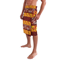 Samoa Siapo and Tapa Lavalava Pacific Tribal Pattern with Hibiscus Striped Style LT03 - Polynesian Pride
