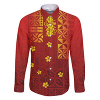 Samoa Tapa Pacific Tribal Pattern Family Matching Puletasi and Hawaiian Shirt Hibiscus and Plumeria