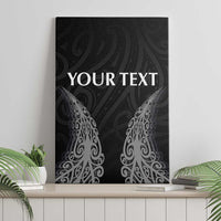 New Zealand Netball Canvas Wall Art Koru and Maori Tattoo Jersey