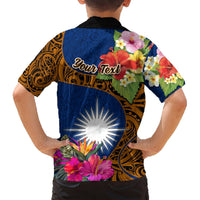 Personalised Marshall Islands Manit Day Hawaiian Shirt Marshall Seal Mix Hibiscus Flower Maori Pattern Style LT03 - Polynesian Pride