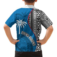 Fiji Rugby Hawaiian Shirt Coat of Arms Palm Tree Mix Polynesia Tapa Pattern LT03 - Polynesian Pride