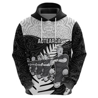 New Zealand World Cup 2023 Hoodie Aotearoa Haka Rugby with Silver Fern Maori Ethnic Pattern LT03 - Polynesian Pride