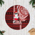 New Zealand Christmas Tree Skirt Santa Claus and Kiwi Bird Aotearoa Kiwiana Pattern LT03 Red - Polynesian Pride