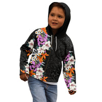 Hawaii Tropical Leaves and Flowers Kid Hoodie Tribal Polynesian Pattern LT03 - Polynesian Pride