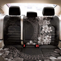 Hawaiian Plumeria-Polynesian Art Tattoo Grayscale Color Back Car Seat Cover