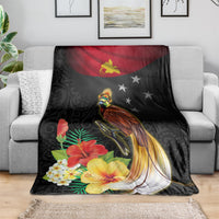 Papua New Guinea Independence Day Blanket PNG Flag and Bird-of-Paradise