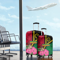 Vanuatu Flag Hibiscus Polynesian Pattern Luggage Cover LT03 - Polynesian Pride