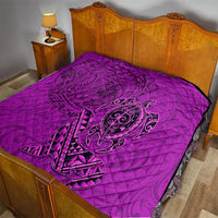 Hawaii Monk Seal and Dolphin Quilt Polynesian Kakau Pattern Pink LT03 - Polynesian Pride