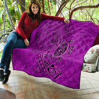 Hawaii Monk Seal and Dolphin Quilt Polynesian Kakau Pattern Pink LT03 - Polynesian Pride