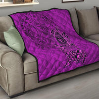 Hawaii Monk Seal and Dolphin Quilt Polynesian Kakau Pattern Pink LT03 - Polynesian Pride