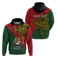 Custom Papua New Guinea East Sepik Province Hoodie PNG Birds Of Paradise Polynesian Arty Style LT03 - Polynesian Pride