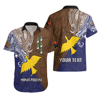 Custom Papua New Guinea Manus Province Hawaiian Shirt PNG Birds Of Paradise Polynesian Arty Style LT03 - Polynesian Pride