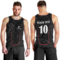 Custom New Zealand Rugby Men Tank Top Maori All Black Championship 2024 and Silver Fern