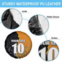 Custom New Zealand and Australia Rugby Championship 2024 Spare Tire Cover Maori Warrior and Kangaroo Mascot with Fern Aboriginal