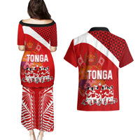 tonga-rugby-couples-matching-puletasi-dress-and-hawaiian-shirt-sipi-tau-dance-coat-of-arms-ngatu-pattern