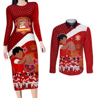 personalised-tonga-rugby-couples-matching-long-sleeve-bodycon-dress-and-long-sleeve-button-shirts-sipi-tau-dance-coat-of-arms-ngatu-pattern
