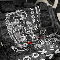 Cook Islands Vaa Polynesian Art Tattoo Back Car Seat Cover Black Color