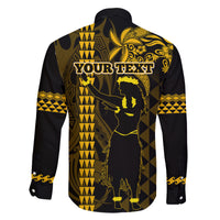 Custom Hawaii Family Matching Puletasi Dress and Hawaiian Shirt Ukelele and Hula Girl Mix Kakau Pattern LT03 - Polynesian Pride