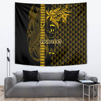 Custom Hawaii Tapestry Ukelele and Hula Girl Mix Kakau Pattern LT03 - Polynesian Pride