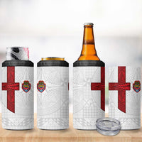 Tonga Ngatu Art Rugby Mate Ma'a 4 in 1 Can Cooler Tumbler - Polynesian Pride