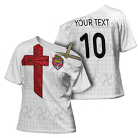 Custom Tonga Ngatu Art Rugby Mate Ma'a Cross Shoulder Shirt LT03 - Polynesian Pride