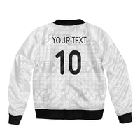 Custom Tonga Ngatu Art Rugby Mate Ma'a Sleeve Zip Bomber Jacket - Polynesian Pride