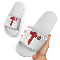 Tonga Ngatu Art Rugby Mate Ma'a Slide Sandals - Polynesian Pride